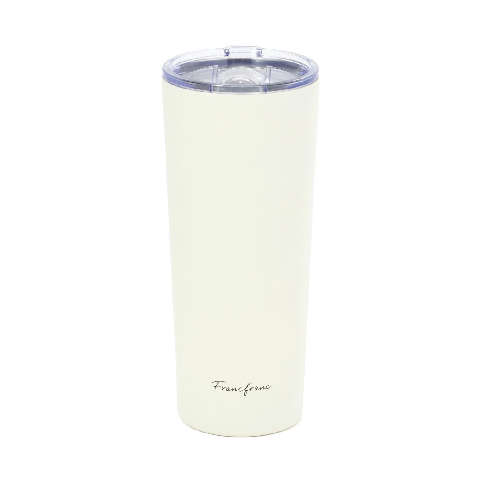 人気商品 Francfranc フランフラン フタ付き ステンレスタンブラー 650ml アイボリー