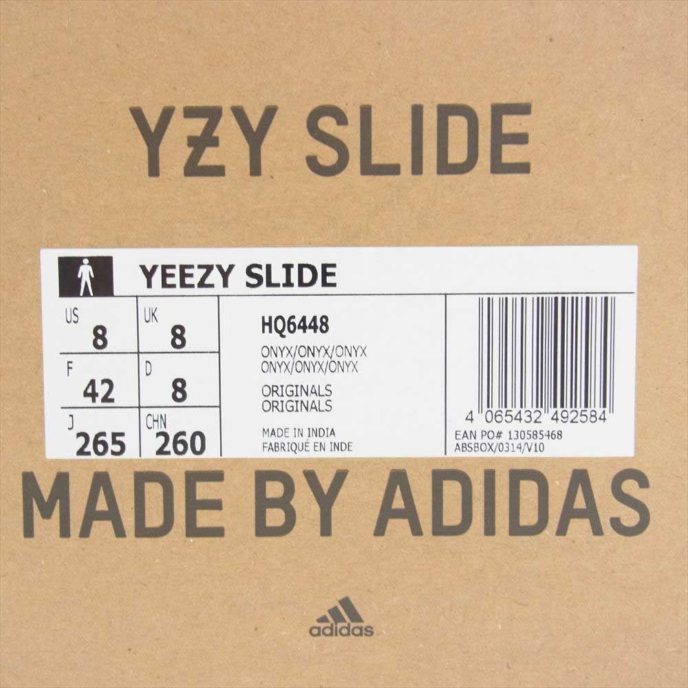 adidas アディダス サンダル HQ6448 YEEZY Slide ONYX イージー