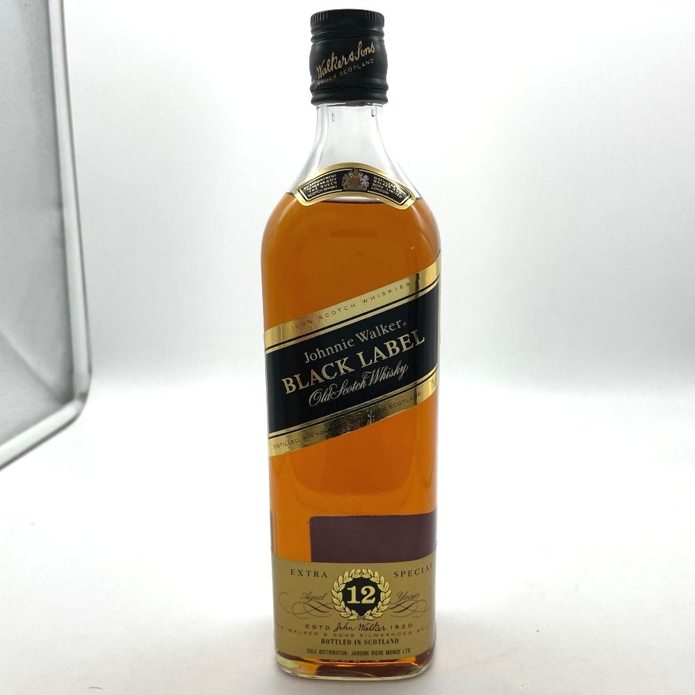 ジョニーウォーカー ブラックラベル 12年 黒キャップ 金ラベル 推定