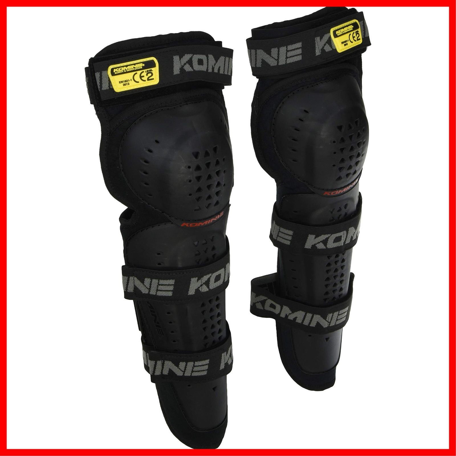 【在庫処分】ブラック Free CEレベル2トリプルニーガード SK-819 1198 バイク用 CE規格レベル2 コミネ(KOMINE) プロテクター