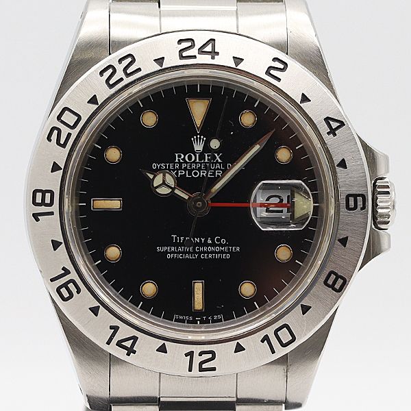 ロレックス AT 16570 エクスプローラー2 デイト 稼働 黒文字盤 ロレックス エクスプローラー2 Ref.16570 黒文字盤をお買取！価格の