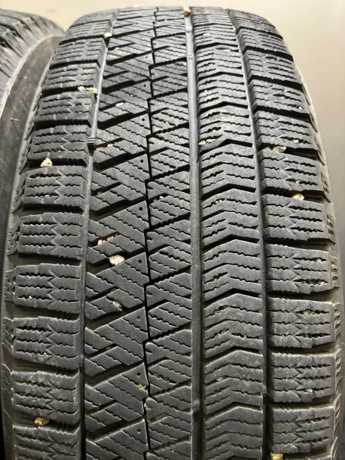 ★185/60R15 BRIDGESTONE/VRX2 20年製 Lofida 15インチ 6J ＋43 100 5H スタッドレス 4本 シエンタ ブラポリ (2-F822)