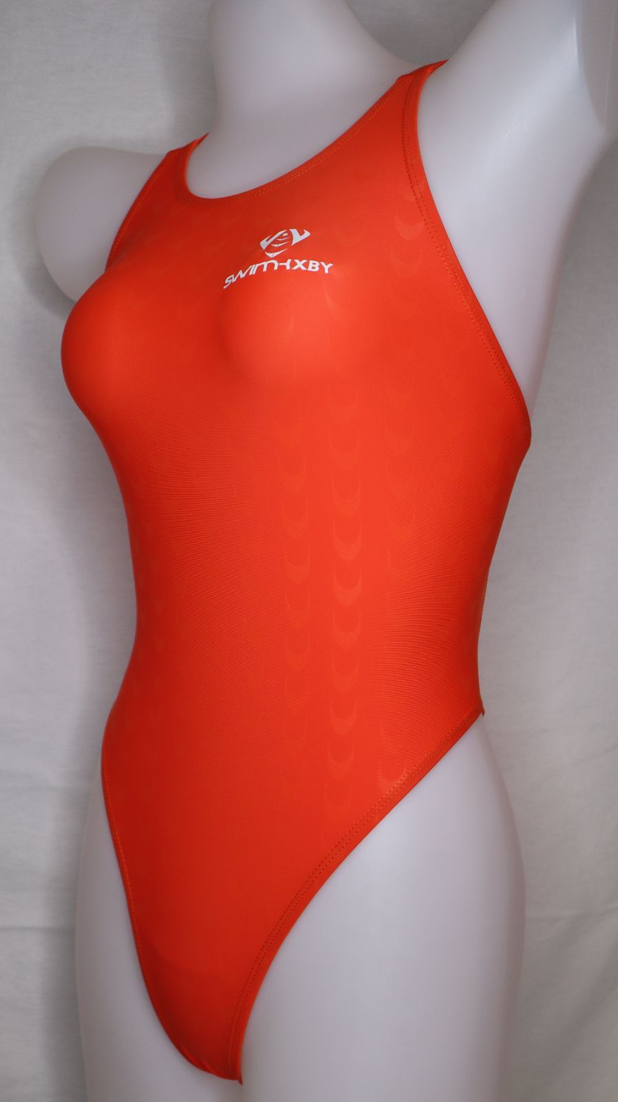 SWIMHXBY 競泳水着 レディース オレンジ 280 ハイレグ 9XL