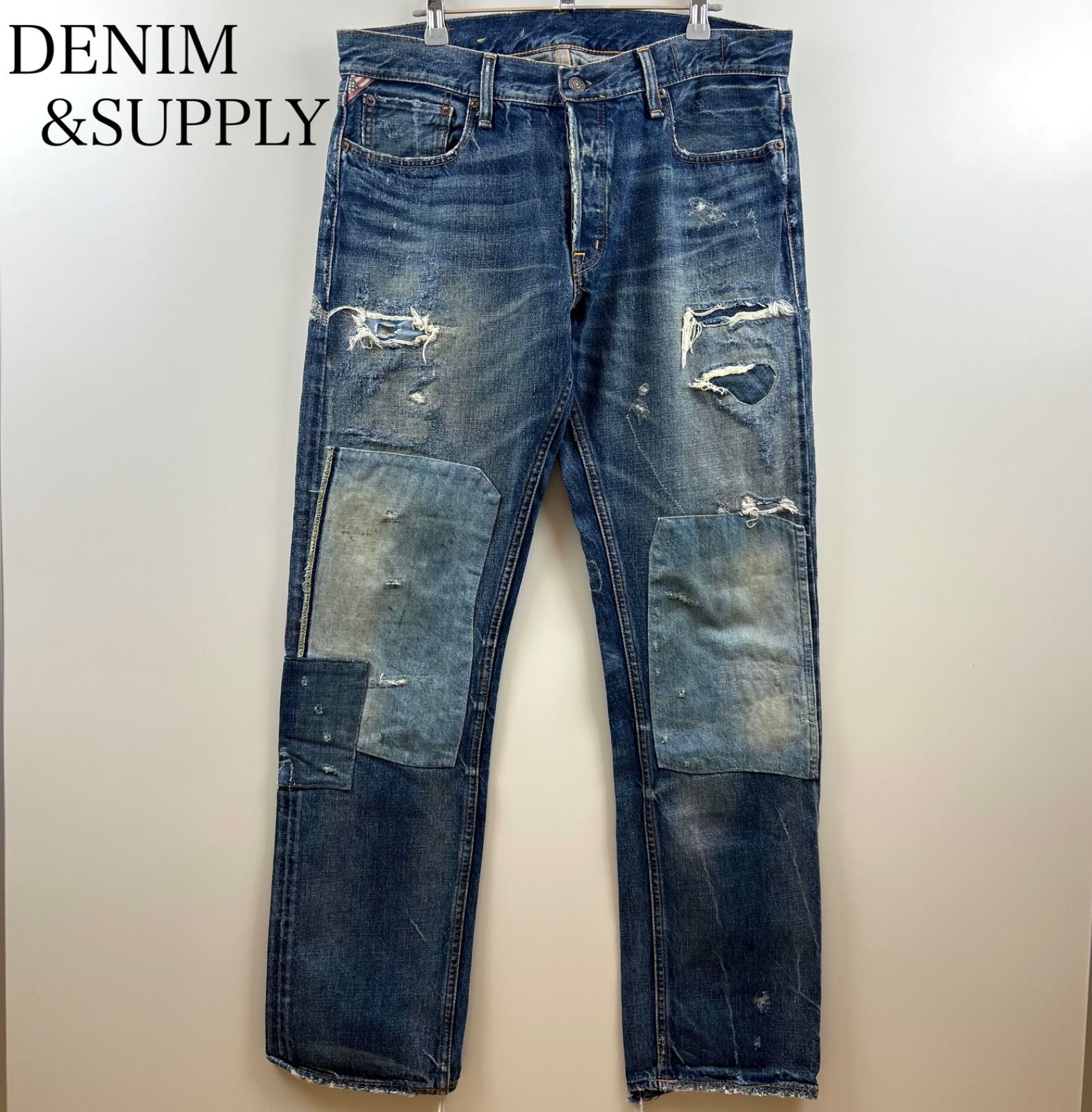 DENIM＆SUPPLY RALPH LAURENダメージ加工デニム！ DENIM & SUPPLY】ダメージ加工デニム/ジーンズ/27インチ ラルフ