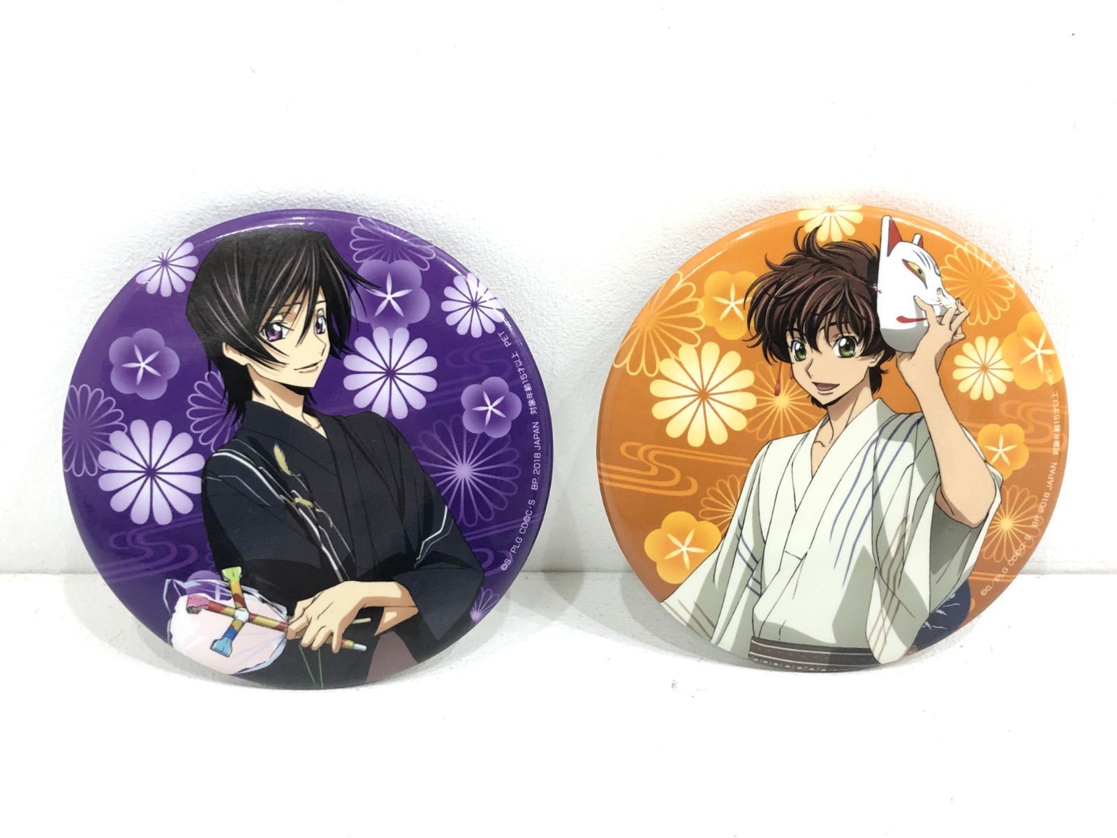 コードギアス 反逆のルルーシュ 缶バッジ2個セット ルルーシュ 枢木スザク コードギアス 反逆のルルーシュ 缶バッジ2個セット ルルーシュ 枢木スザク