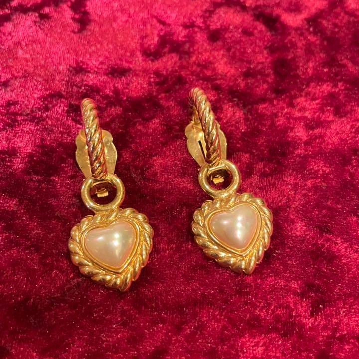 VENDOME ヴァンドーム パールモチーフ ハート イヤリング アクセサリー