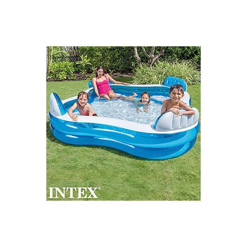 INTEX(インテックス) 浮き輪 スイムセンターファミリーラウンジプール 正方形 マルチカラー 229×229×66cm 56475 [日本正規品]  - メルカリ