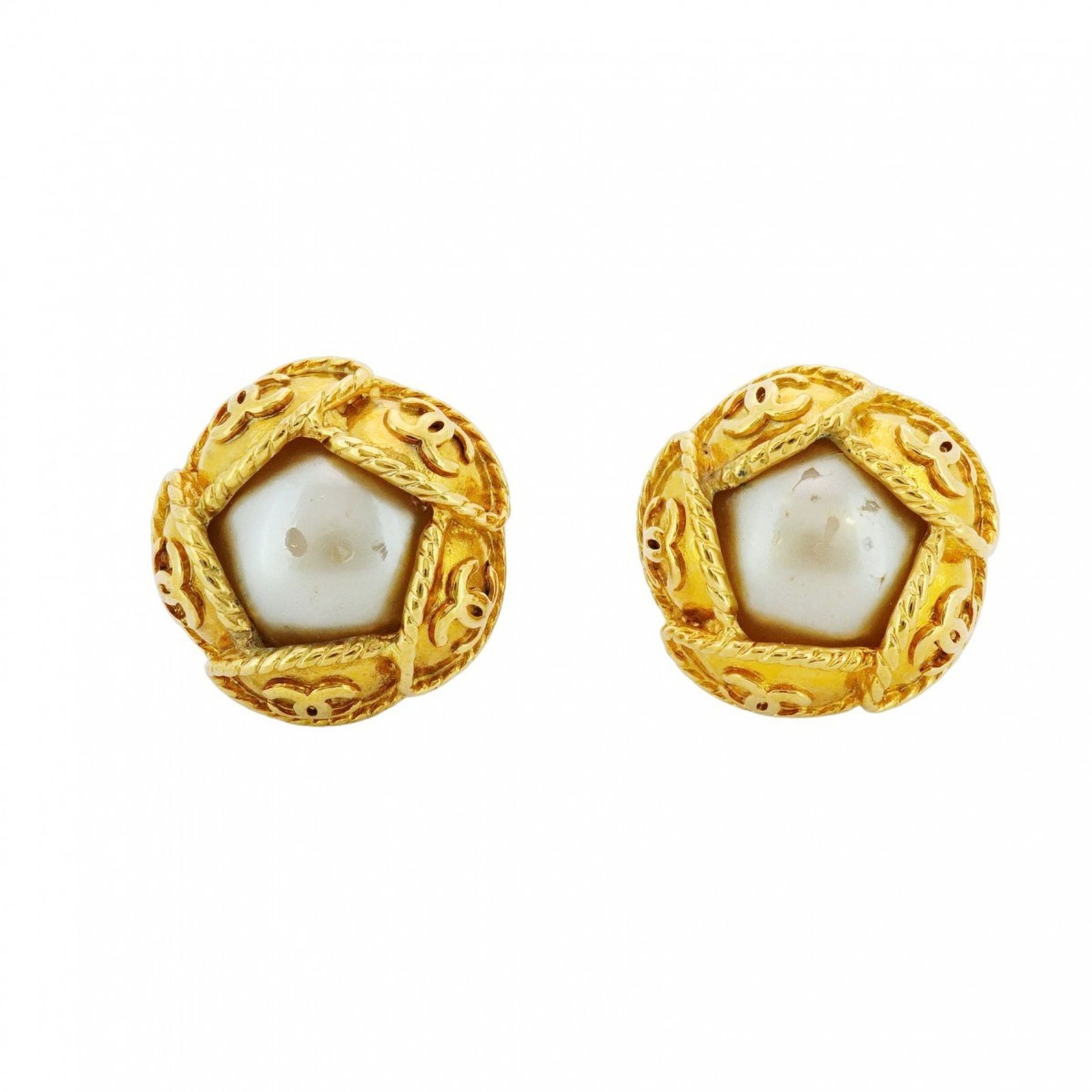 シャネル(Chanel) シャネル イヤリング ココマーク サークル GP