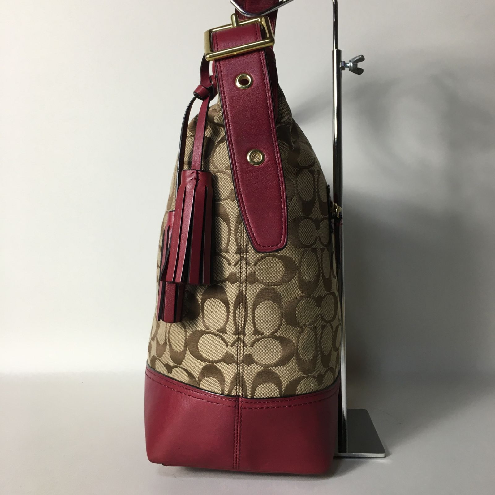 2505-249｜美品｜コーチ シグネチャー ショルダーバッグ レッド 2505-249｜美品｜コーチ シグネチャー ショルダーバッグ レッド - メルカリ