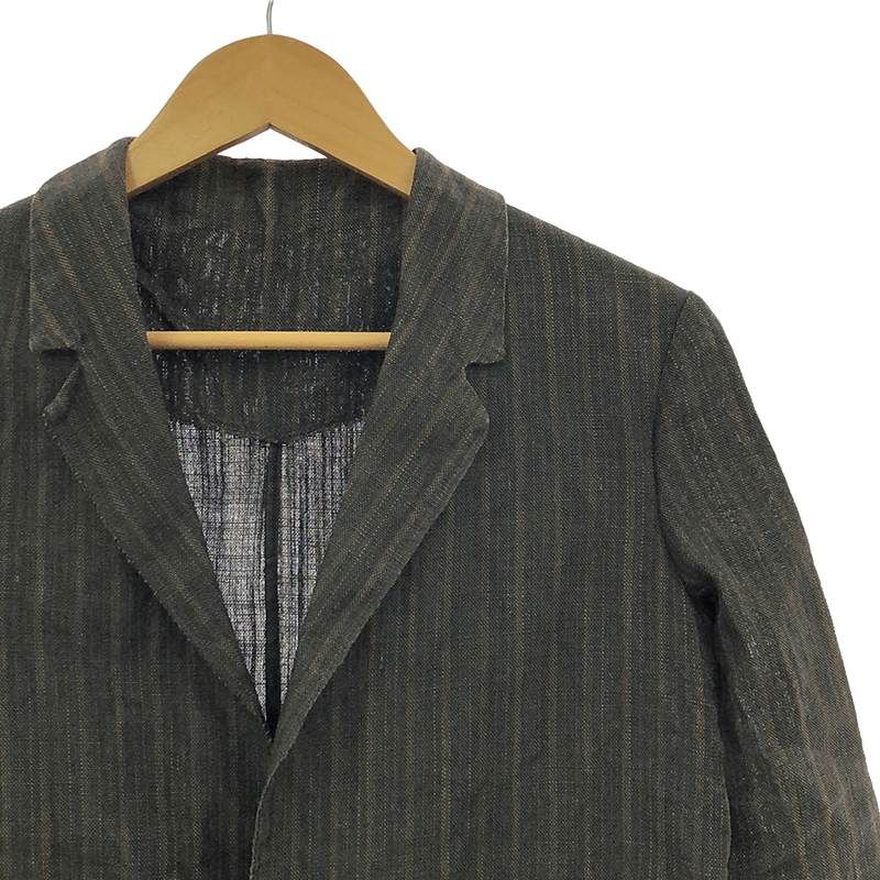 m.a+ / エムエークロス | 2019SS | リネン 2B シングルブレスト ジャケット | 44 | black | メンズ m.a+ / エムエークロス | 2019SS | リネン 2B シングルブレスト