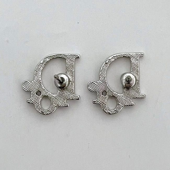 クリスチャン ディオール ピアス ec-22799 シルバー 美品 メタル