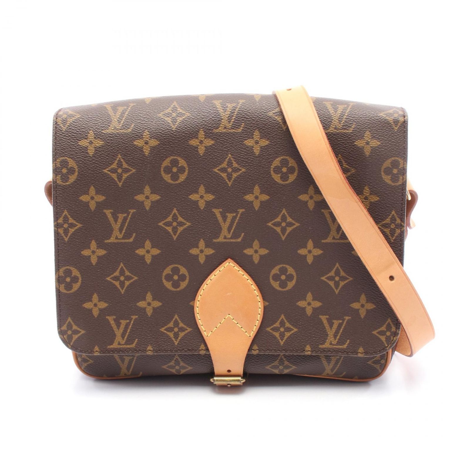 ルイ ヴィトン LOUIS VUITTON ショルダーバッグ カルトシエールGM M51252 ブラウン PVCコーティングキャンバス レザー カルトシエールGM レディース Used A