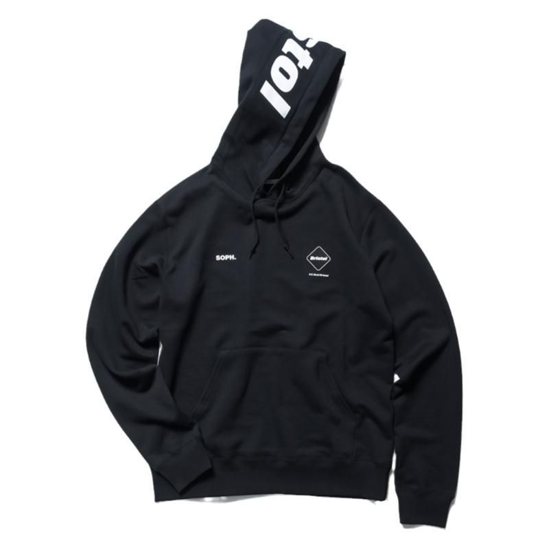 FCRB LOGO APPLIQUE PULLOVER SWEAT HOODIE