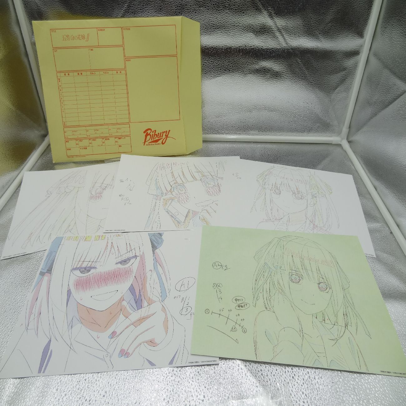 五等分の花嫁展　カット袋入り複製原画セット　3つセット 五等分の花嫁展 MEMORIES カット袋入り複製原画セット 二乃 五等