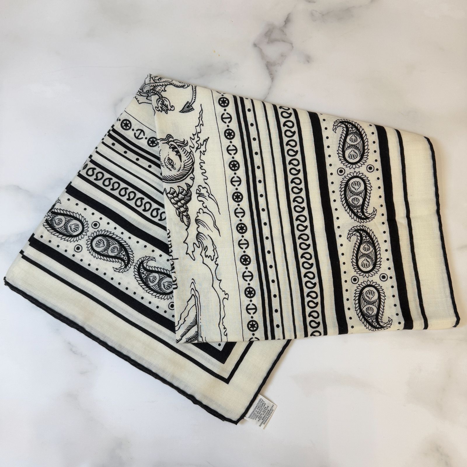 鑑定済み 】エルメス カレジェアン 140 《 船乗りのタトゥー バンダナ