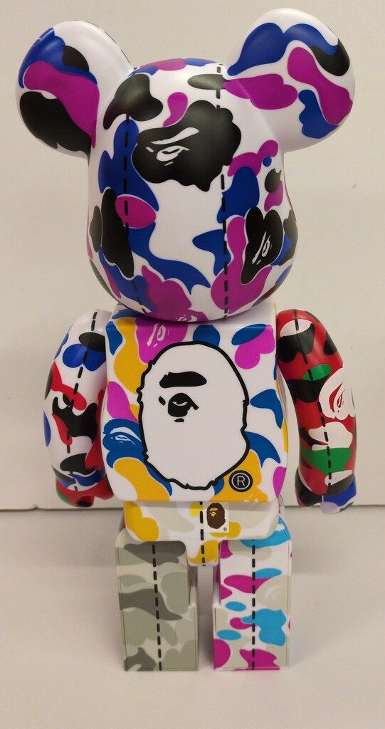 MEDICOMTOY BE RBRICK 28TH ANNIVERSARY 2 400 BAPE CAMO