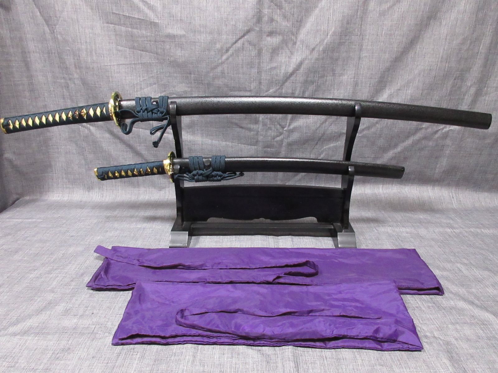 ② 昭和レトロ 模造刀 居合い刀 武将 武具 装備 置物 飾り オブジェ