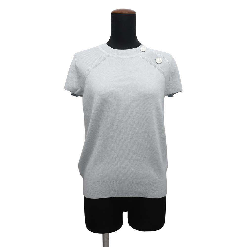 美品❢HERMES　エルメス　半袖　カシミヤ　ニット　34 エルメス(HERMES)|カシミヤ半袖ニット|HARDOFFオフモール