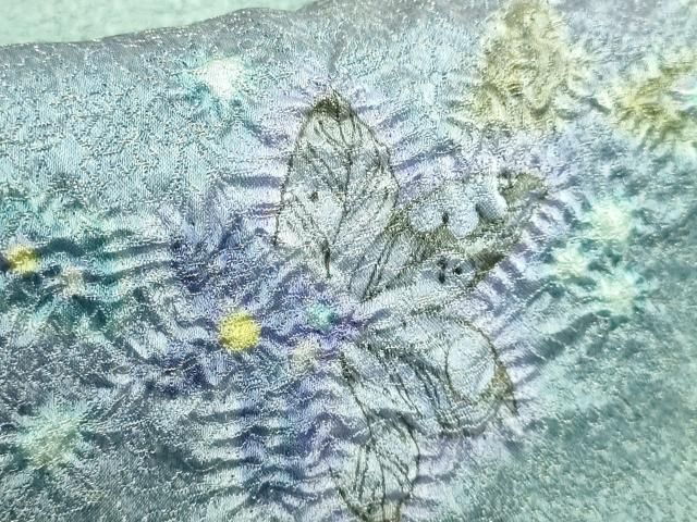 平和屋本店□極上 久保田一竹 幻の辻が花 太鼓柄袋帯 金通し地 逸品