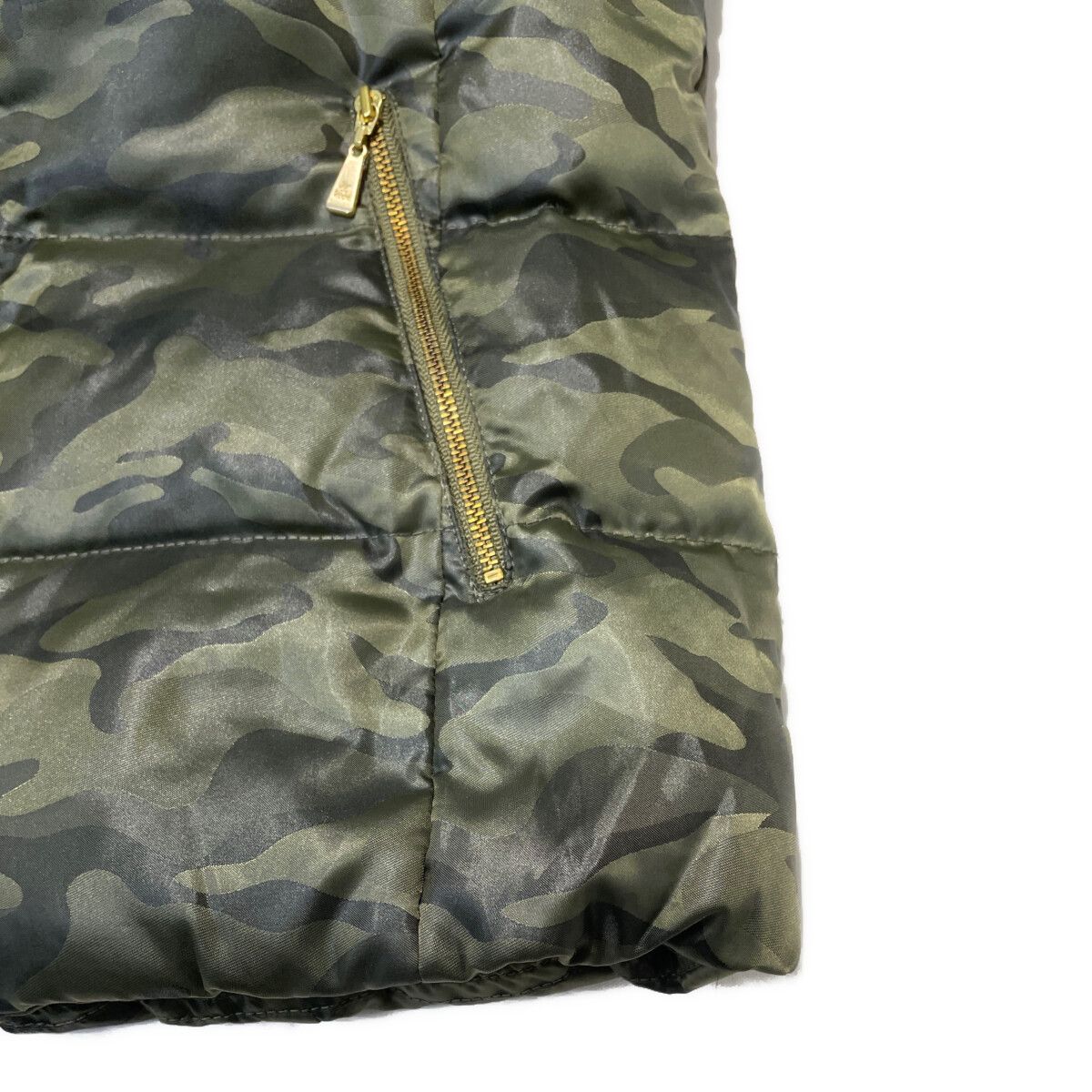 中古 レディース ジュン＆ロペ JUN&ROPE ダウンベスト M カーキ ダブル