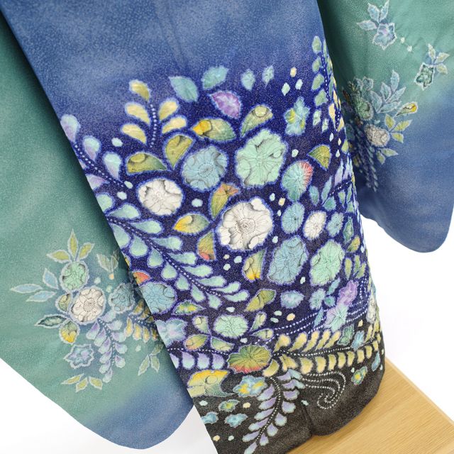 振袖 着物 中古 正絹 成人式 結婚式 結納 桐屋 翠山工房 徳永憲