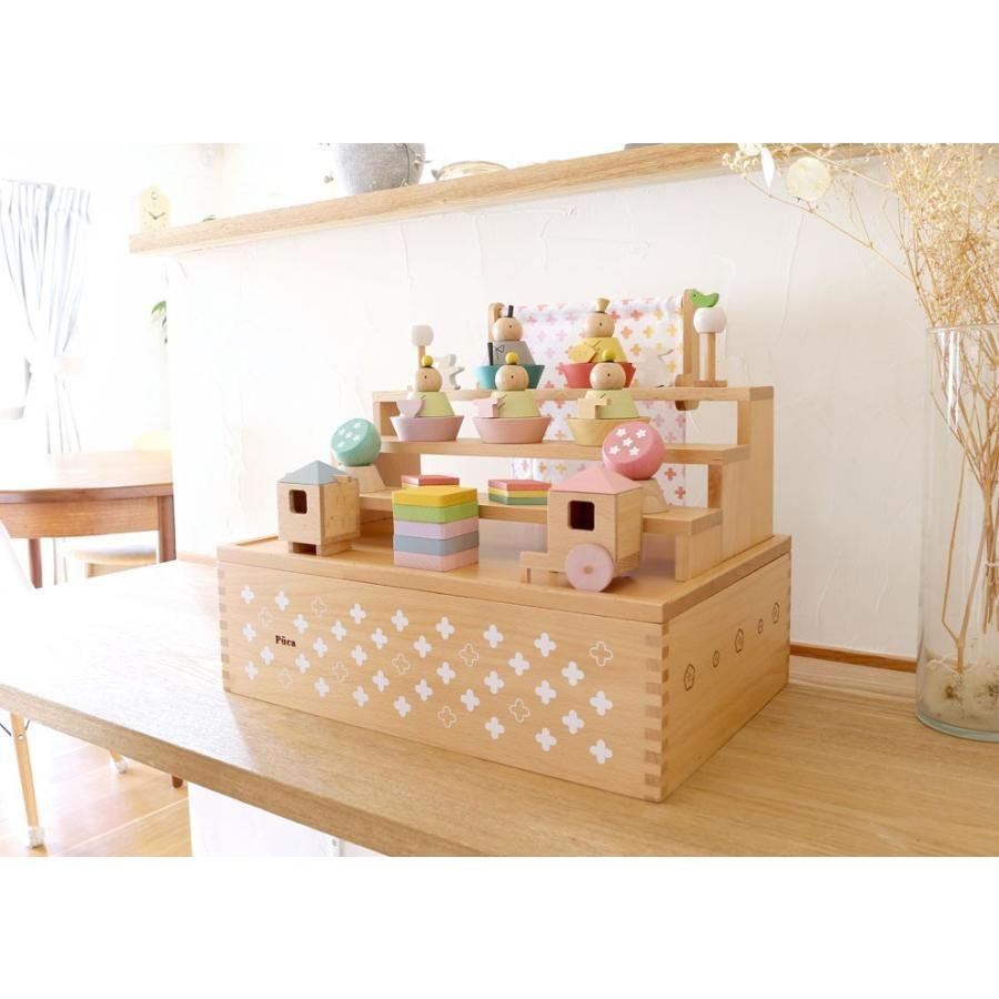 新品未開封 プーカのひな人形 puca hina 木製 組み木 お雛様 【公式通販】