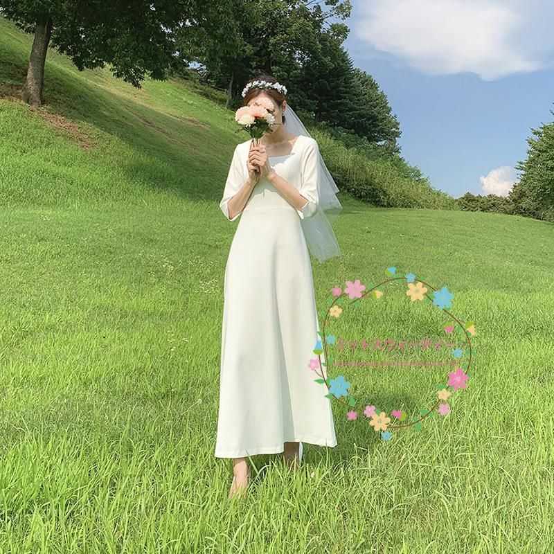 イエローストラップレスカラードレスAimer パニエ付き イエロー