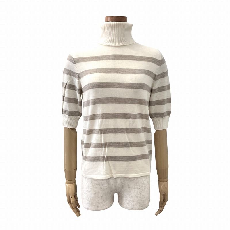 フォクシー FOXEY Knit Top Lagger Love ニット カットソー ボーダー 