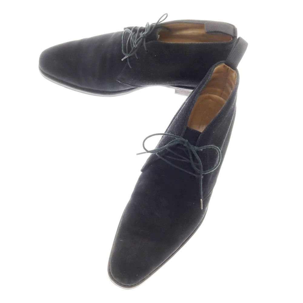 【中古】リオプリメーロ バイ メルミン Rio Primero by MEERMIN スエード チャッカブーツ ブラック【サイズ6.5】【メンズ】