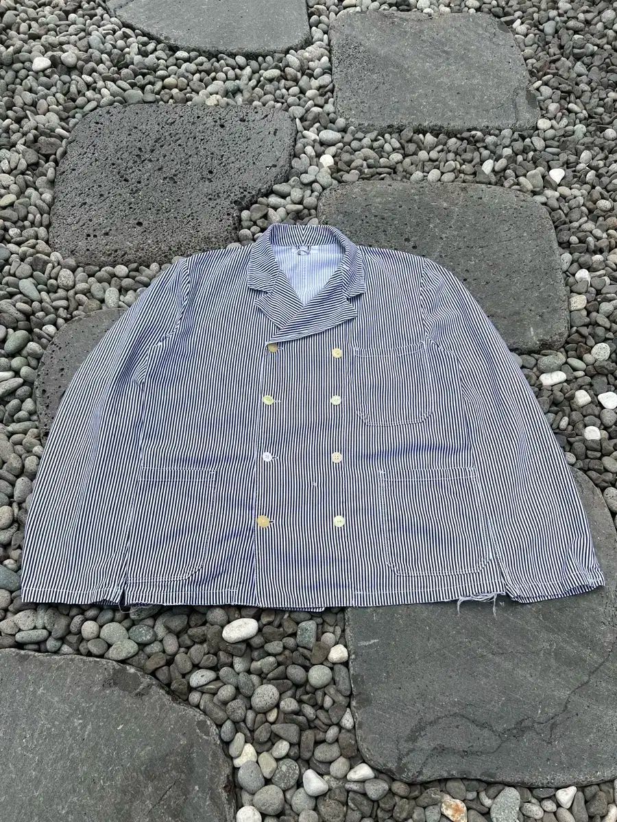 OLD FRENCH STRIPE ダブルブレスト ビンテージフレンチワーク