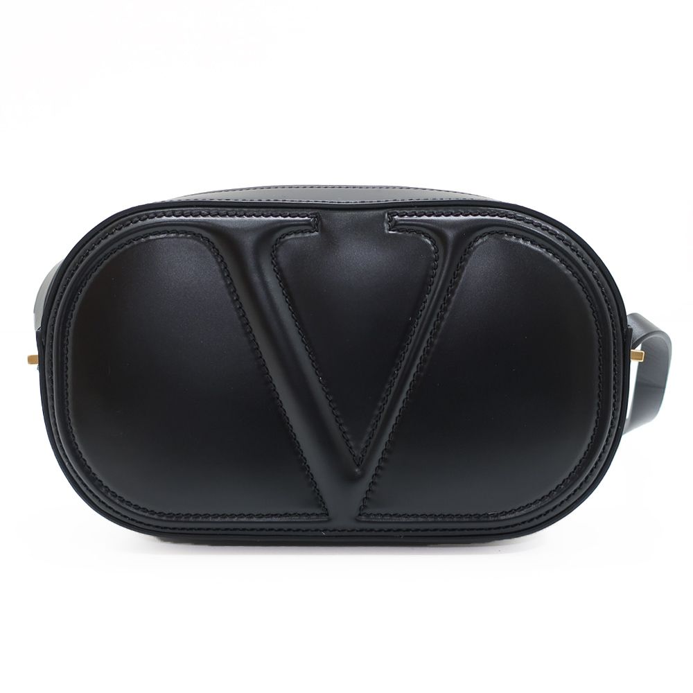 天白】VALENTINO ヴァレンティノ ショルダーバッグ ブラック 黒 