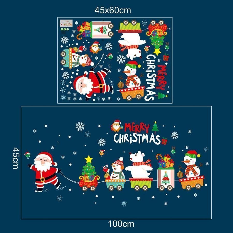 ウォールステッカー クリスマス スノーフレーク サンタさん ウォールステッカー クリスマス スノーフレーク サンタさん