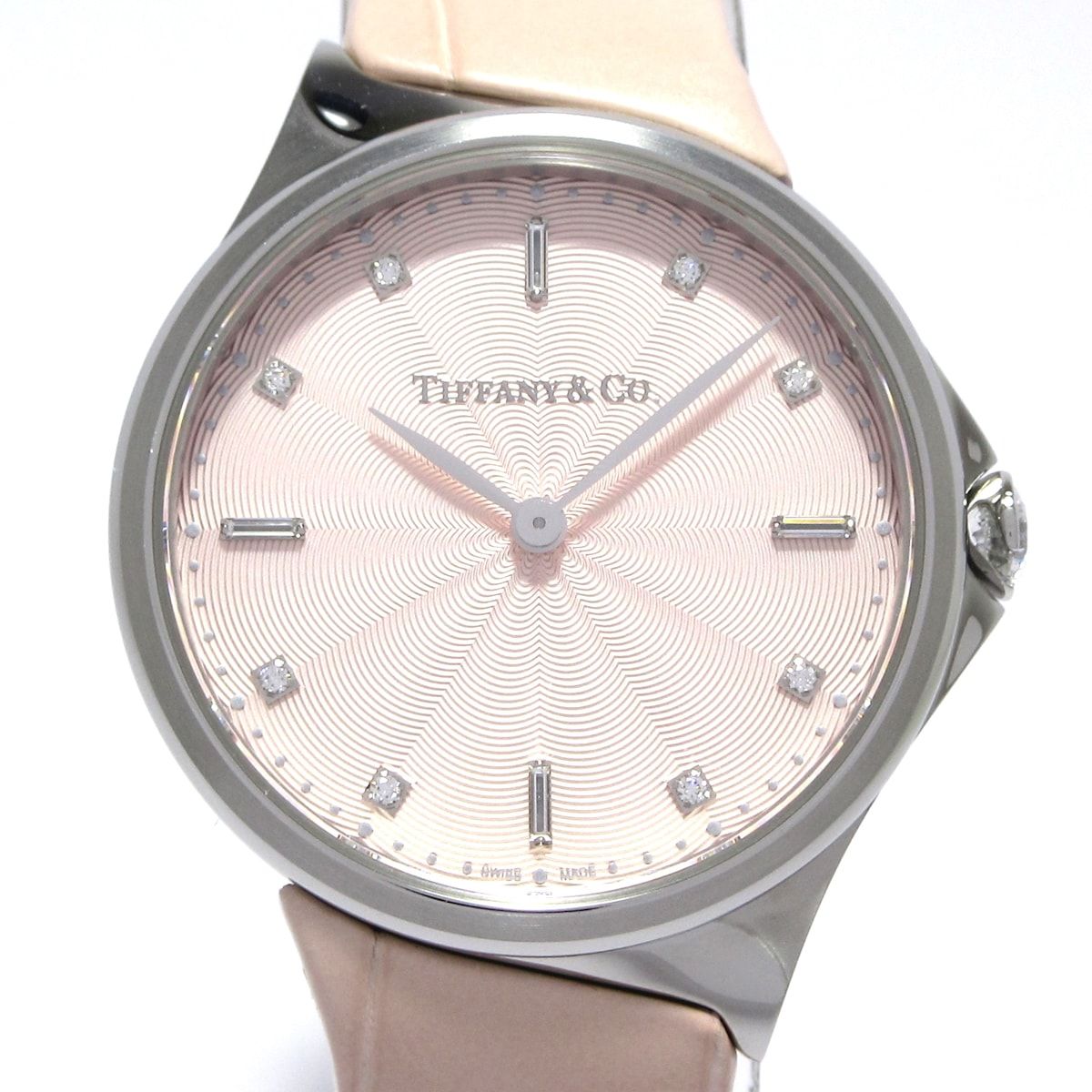 TIFFANY-Co. ティファニー 腕時計 メトロ 2 ハンド 60874743 レディース ピンク
