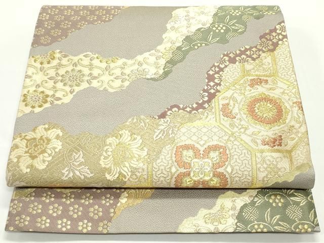 S3 京都西陣織 正絹 袋帯 山家花図柄 美品 S3 京都西陣織 正絹 袋帯 山家花図柄 美品 - メルカリ