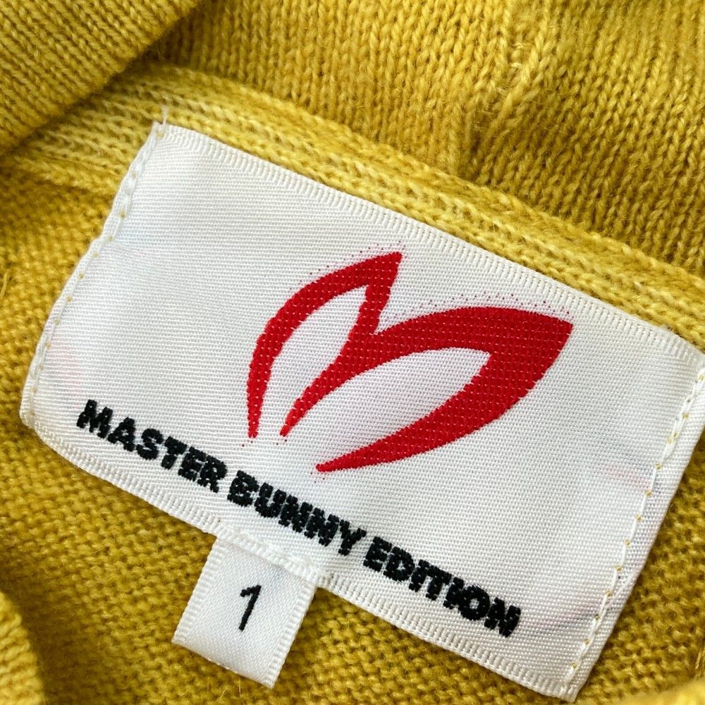 サイズ：1 MASTER BUNNY EDITION マスターバニーエディション  ニット　ジップパーカー ジャケット  イエロー系 [240101423586] ゴルフウェア レディース ストスト サイズ：1 MASTER BUNNY EDITION マスターバニーエディション