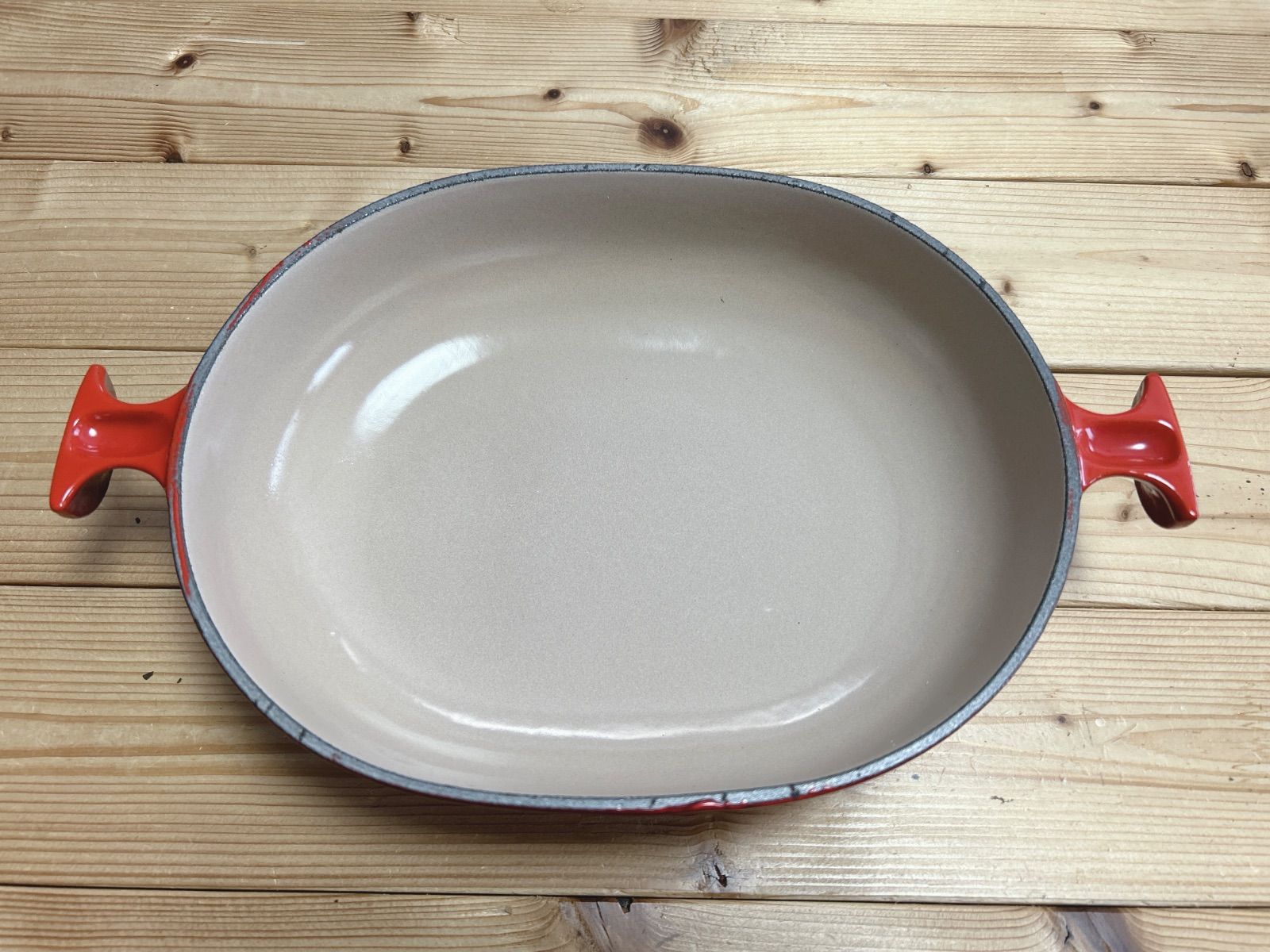 ♡ルクルーゼ タパスディッシュ 14㎝ オレンジ，イエロー グラタン皿2