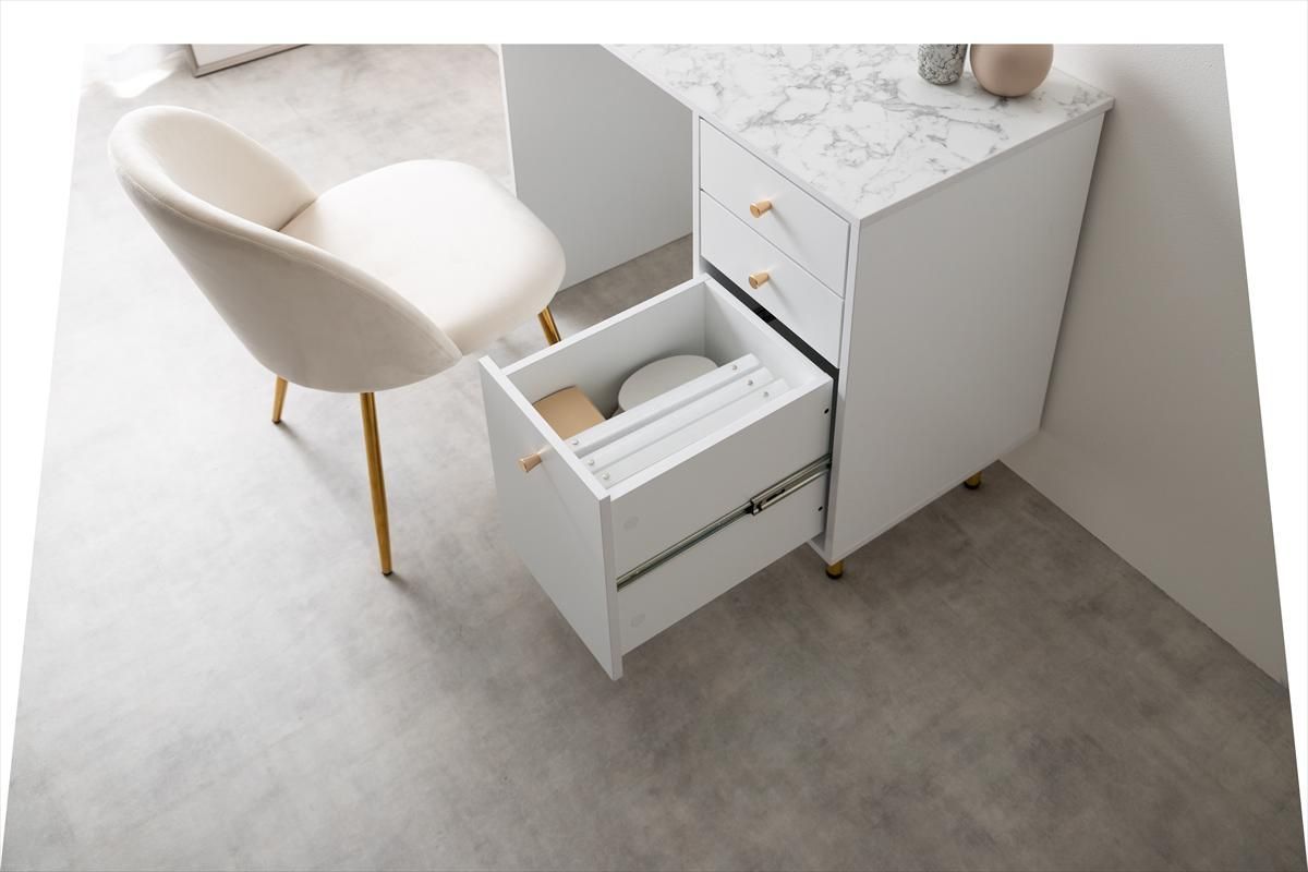 幅90cm】Camilla 引き出し付きデスク デスク 机 パソコンデスク 幅90cm