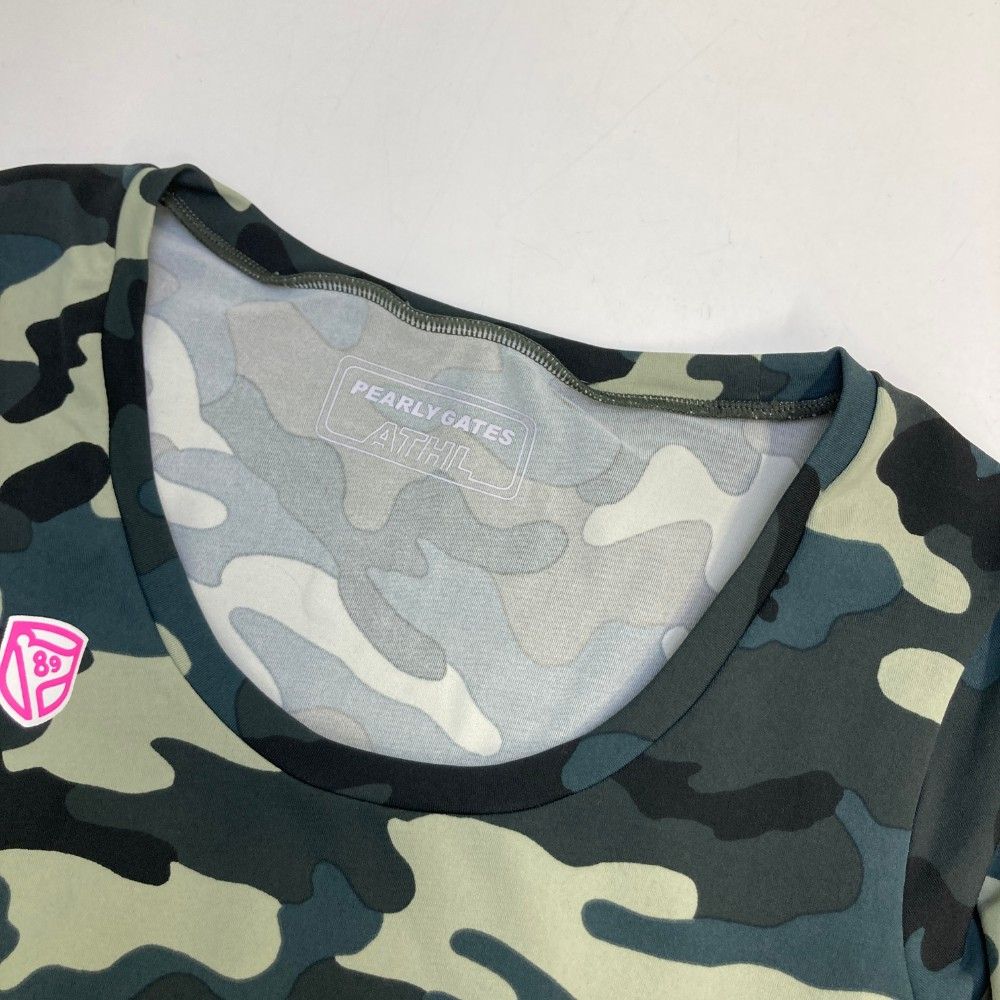 サイズ：1 PEARLY GATES パーリーゲイツ 長袖インナーTシャツ カモフラ