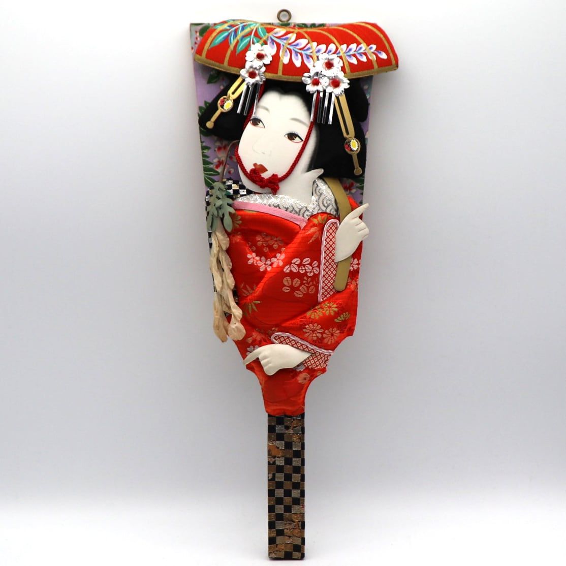 押絵羽子板・正月飾り・縁起物・昭和レトロ・No.210529-39・梱包サイズ
