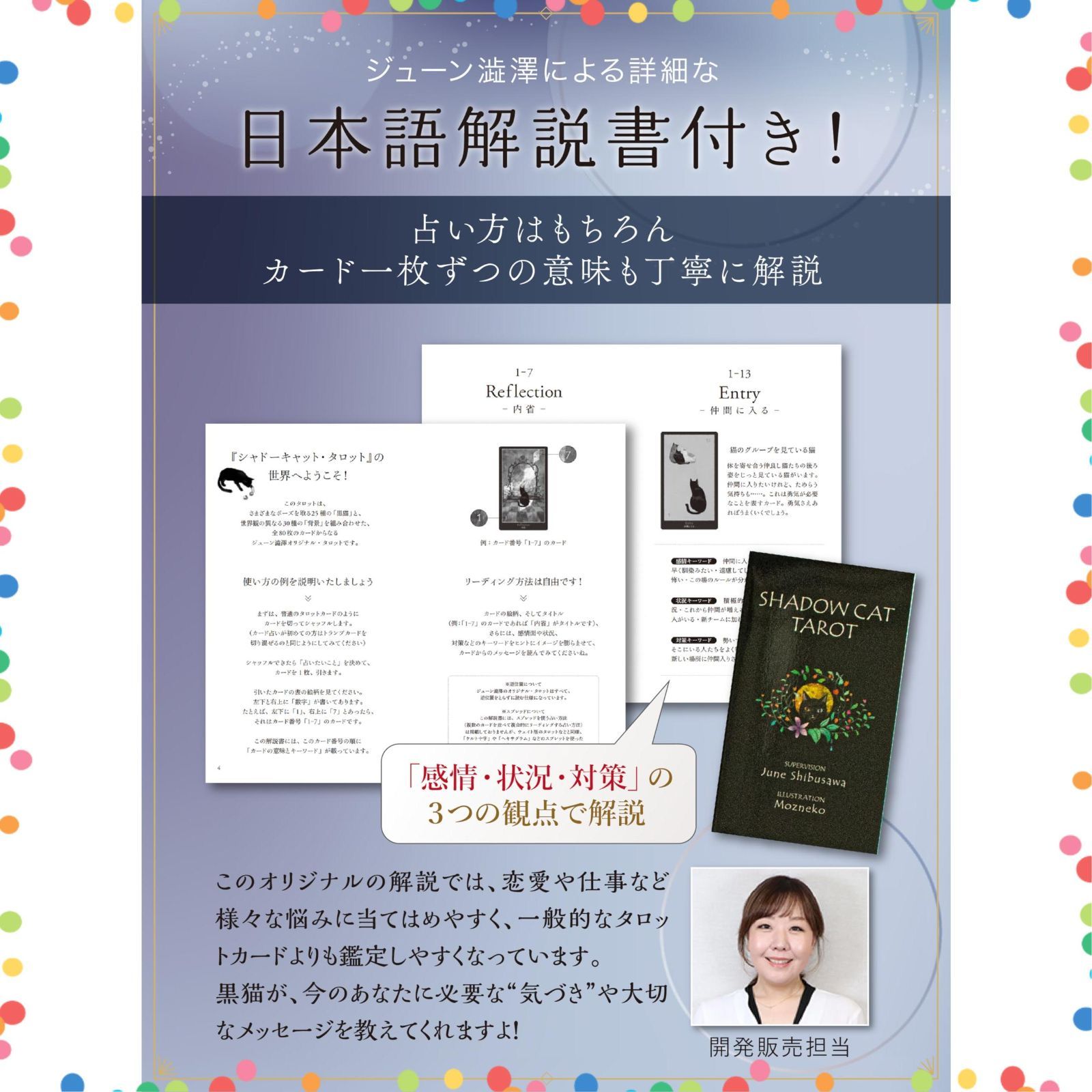 占い 日本語解説書付 猫 オラクルカード リーシャ タロットカード オリジナル 監修 ジューン澁澤 シャドーキャット Liisha SKLAD-KIRPICHA_RU