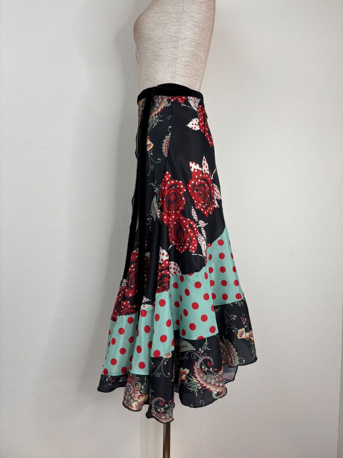 【TOD】⭐︎フラメンコ巻きスカート ファルダ⭐︎ TOD】⭐︎フラメンコ巻きスカート ファルダ⭐︎ フラメンコ 巻き