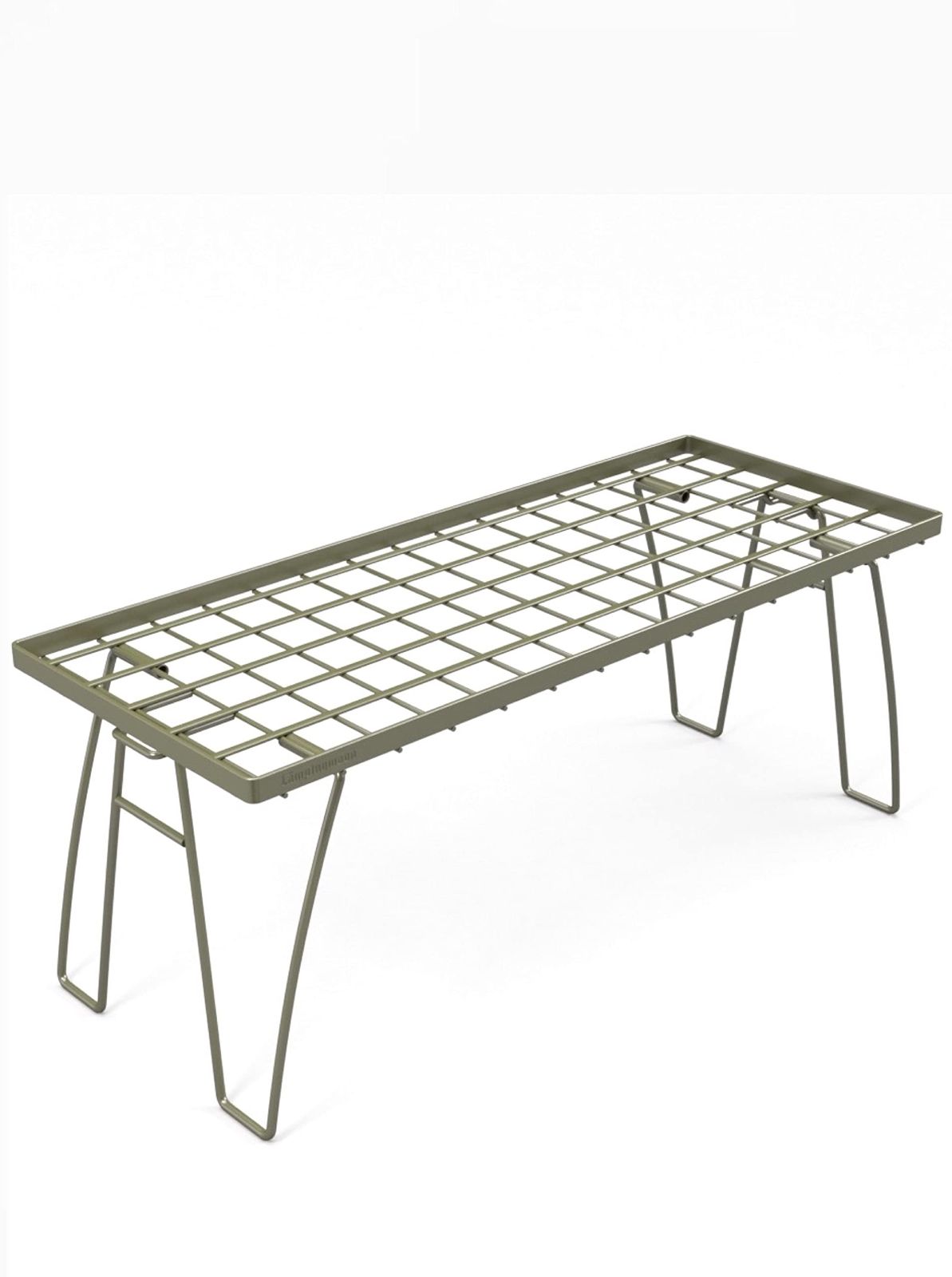 【新着商品】キャンピングムーン(CAMPING MOON) キャンプラック 焚火テーブル にも 折畳み 積み重ね メッシュラック 収納 アウトドア キャンプ カーキ T-227