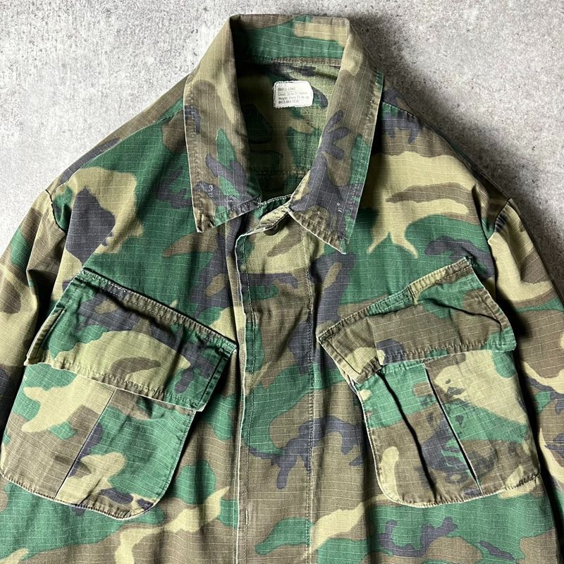 60’s ビンテージ 米軍 実物 ERDL ジャングルファティーグジャケット M 60's【ビンテージ】【米軍実物】【ERDL】リップストップ