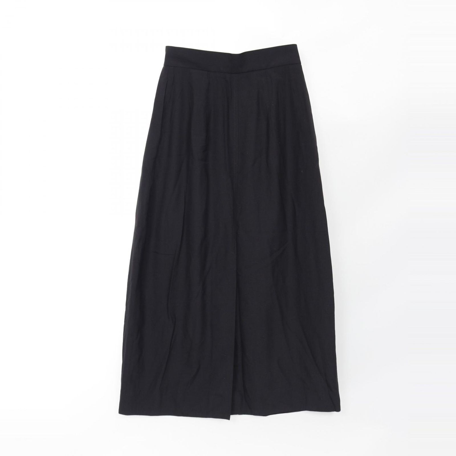 スタジオニコルソン STUDIO NICHOLSON スカート DOUBLE PLEAT SKIRT ブラック レーヨン ウール スカート ブラック レディース