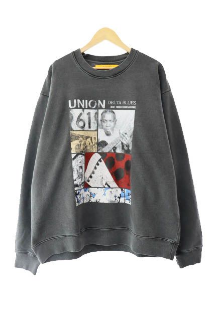 UNION ユニオン 25SS DELTA CREW Vintage Black Pigment デルタ クルー  