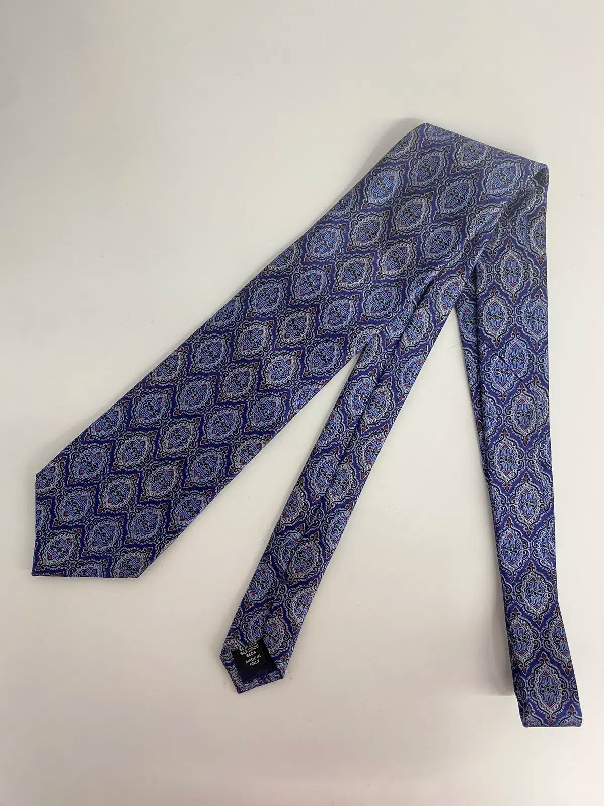 ZEGNA(ゼニア) zegna イタリア メイド パターン シルク ネクタイ