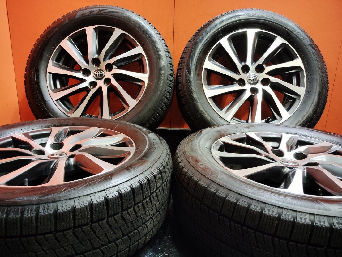 BS BLIZZAK VRX2 225|60R17 スタッドレス トヨタ 30アルファード 純正ホイール 17インチ 6.5J5HPCD114.3 33 バリ溝 VTN250