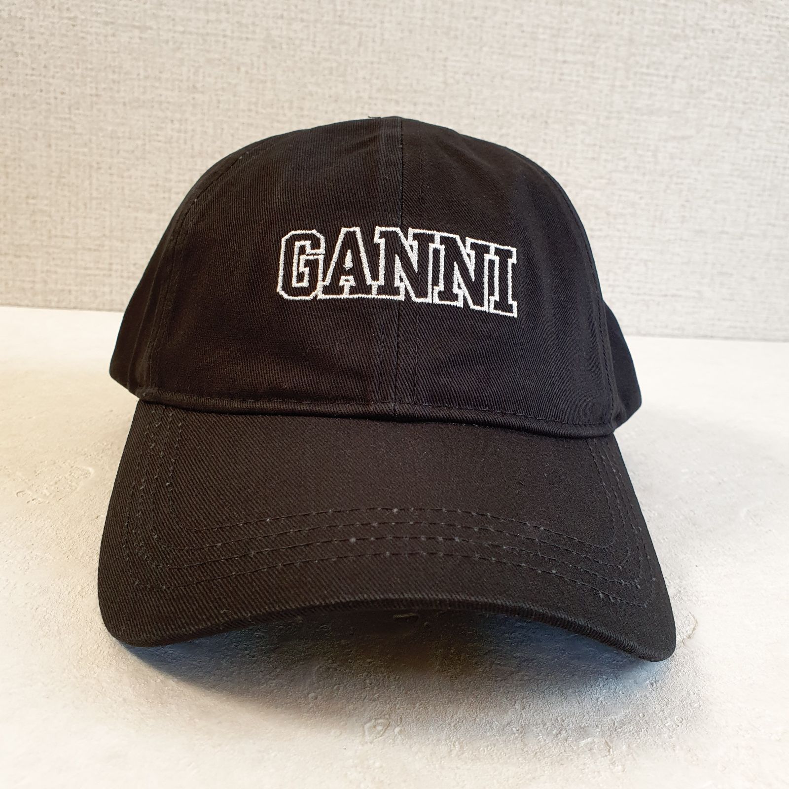 GANNI】ガニー キャップ ブラック ロゴ 新品未使用-