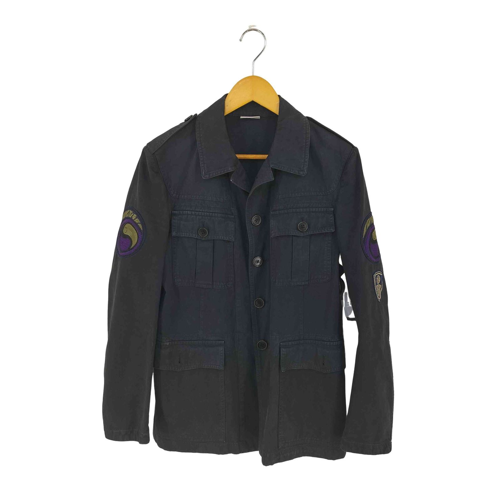 DRIES VAN NOTEN ブラック ミリタリージャケット DRIES VAN NOTEN