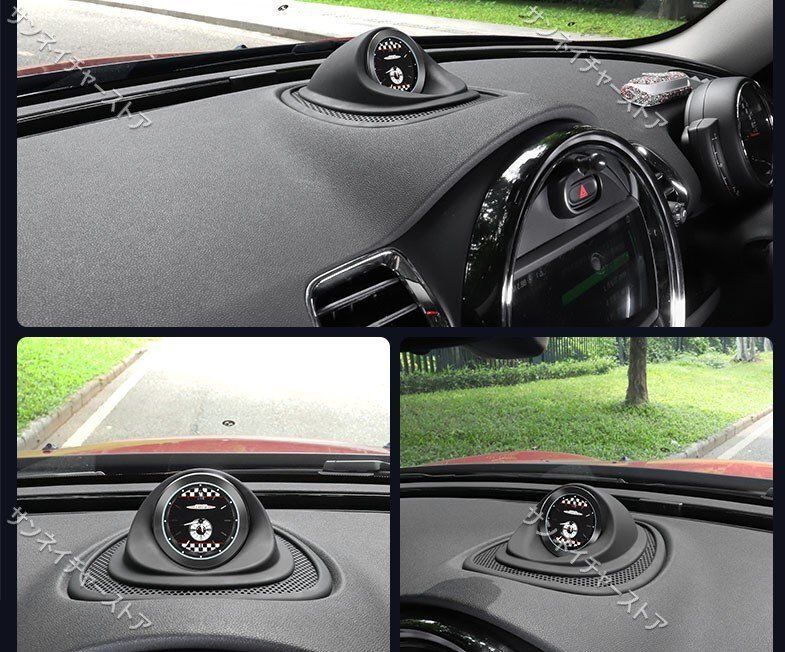 装着式 MINI F54 F55 F56 F57 ダッシュボードセンタ部置く時計 1セット JCW風